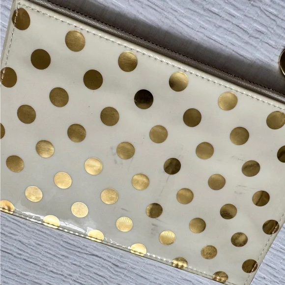 Kate Spade pencil case gold polka dot - Picture 5 of 9